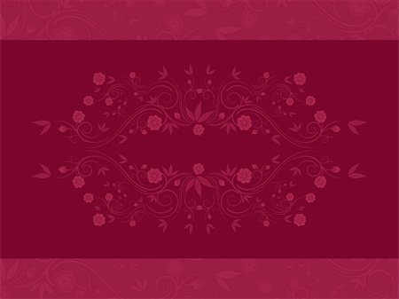 Banner with flowers and curves, ideal for patterns, design elements, print works, web designs and for other graphic creations. Stock Photo - Budget Royalty-Free & Subscription, Code: 400-04096538