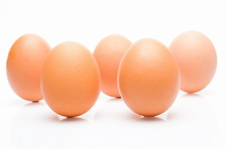 simsearch:400-04943721,k - Some eggs on white background Stock Photo - Budget Royalty-Free & Subscription, Code: 400-04097027