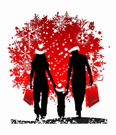 Christmas holiday, happy family Stock Photo - Budget Royalty-Free & Subscription, Code: 400-04099886