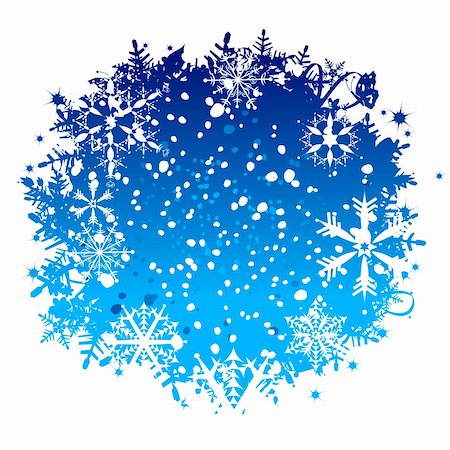 snowflakes on window - Christmas background Foto de stock - Super Valor sin royalties y Suscripción, Código: 400-04099889