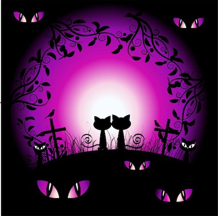 simsearch:400-04216941,k - Halloween night Foto de stock - Super Valor sin royalties y Suscripción, Código: 400-04099929