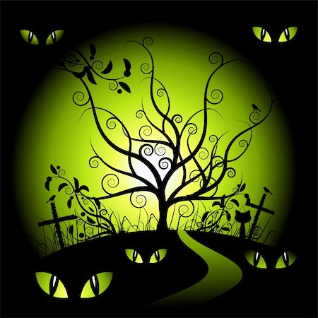 simsearch:400-04255918,k - Halloween night Stock Photo - Budget Royalty-Free & Subscription, Code: 400-04099934