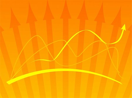 excel - Orange vector background with a graph Stock Photo - Budget Royalty-Free & Subscription, Code: 400-04090142
