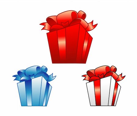 simsearch:400-06171291,k - Giftboxes, various colors, vector illustration Foto de stock - Super Valor sin royalties y Suscripción, Código: 400-04090182