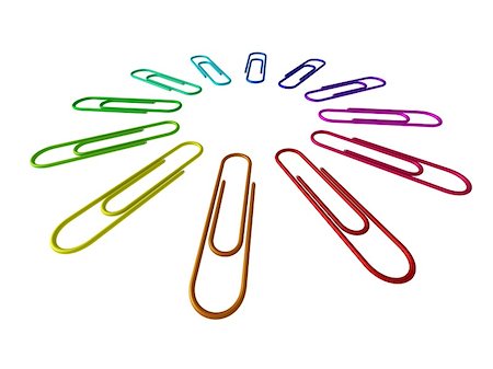 simsearch:400-04092083,k - 12 colored paper clips located on a circle Foto de stock - Super Valor sin royalties y Suscripción, Código: 400-04092083