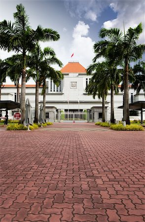 The singapore parliament building main gate Stock Photo - Budget Royalty-Free & Subscription, Code: 400-04092192