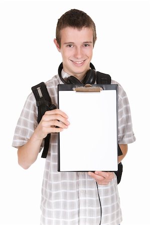simsearch:400-04704759,k - casual teenager preparing to school with board Stock Photo - Budget Royalty-Free & Subscription, Code: 400-04092369