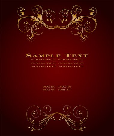 royal crown and elements - Golden vintage template Stock Photo - Budget Royalty-Free & Subscription, Code: 400-04093338
