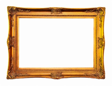 simsearch:400-04496915,k - Empty picture frame isolated on white background Foto de stock - Super Valor sin royalties y Suscripción, Código: 400-04093717