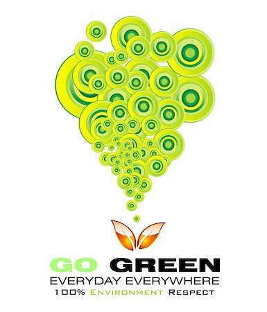 Go green recycle and environment background Stock Photo - Budget Royalty-Free & Subscription, Code: 400-04104207