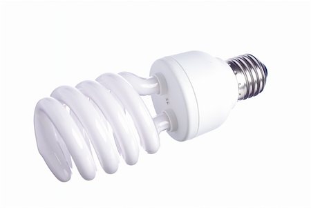 eco friendly home - Fluorescent eco light bulb Photographie de stock - Aubaine LD & Abonnement, Code: 400-04104349