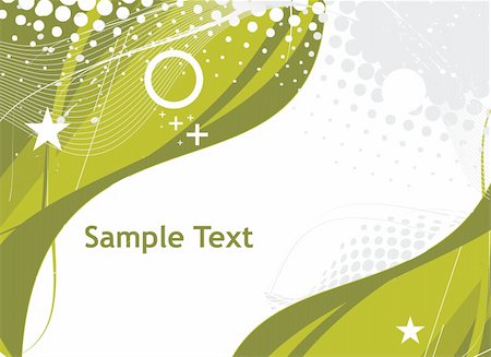 simsearch:400-05704498,k - abstract green wave halftone lines background with sample text Photographie de stock - Aubaine LD & Abonnement, Code: 400-04105189