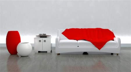 simsearch:400-04305447,k - 3d render of contemporary sofa in moderen setting Foto de stock - Super Valor sin royalties y Suscripción, Código: 400-04105249