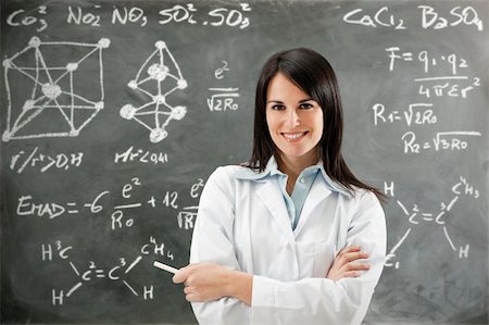 scientist and teacher photo - portrait of mid adult teacher looking at camera Stock Photo - Budget Royalty-Free & Subscription, Code: 400-04106184