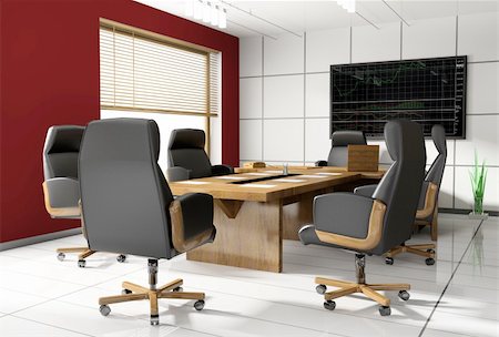 simsearch:400-04739894,k - Room of negotiation at office in Verde 3d image Stock Photo - Budget Royalty-Free & Subscription, Code: 400-04106750