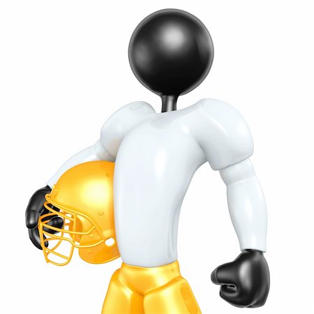simsearch:400-04919930,k - A 3D Football Player Concept And Presentation Figure Foto de stock - Royalty-Free Super Valor e Assinatura, Número: 400-04107142