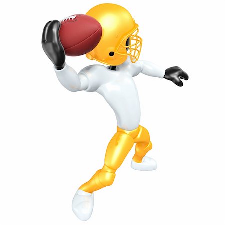 A 3D Football Player Concept And Presentation Figure Fotografie stock - Microstock e Abbonamento, Codice: 400-04107190