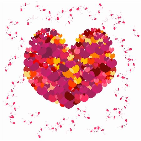 Vector valentine heart. Easy to edit and modify. EPS file included. Stock Photo - Budget Royalty-Free & Subscription, Code: 400-04107612