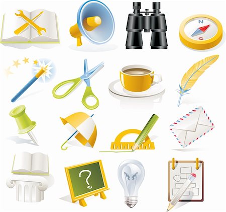 simsearch:400-04145625,k - Set of colorful and bright icons Stock Photo - Budget Royalty-Free & Subscription, Code: 400-04107898