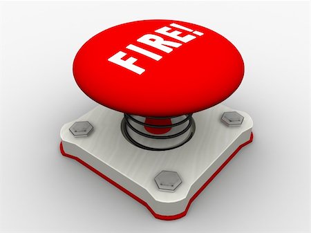 Red start button on a metal platform Stock Photo - Budget Royalty-Free & Subscription, Code: 400-04100009
