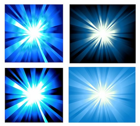 Collection of colorful Explosion of lights Stock Photo - Budget Royalty-Free & Subscription, Code: 400-04100319