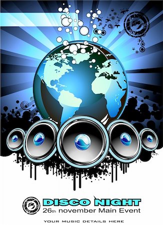 simsearch:400-06357823,k - Sound of the world Abstract music background Foto de stock - Super Valor sin royalties y Suscripción, Código: 400-04101341