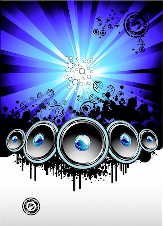 simsearch:400-07796254,k - Big musical Event Disco Night template Photographie de stock - Aubaine LD & Abonnement, Code: 400-04101822