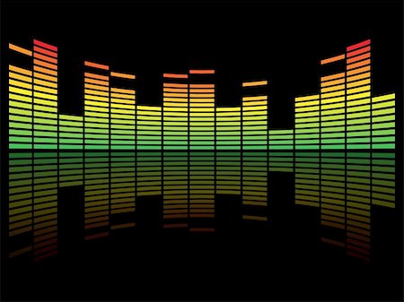 equalizer - colorful musical equalizer that can be scaled to any size Stockbilder - Microstock & Abonnement, Bildnummer: 400-04101839