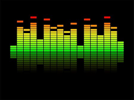 equalizer - colorful musical equalizer that can be scaled to any size Stockbilder - Microstock & Abonnement, Bildnummer: 400-04101844
