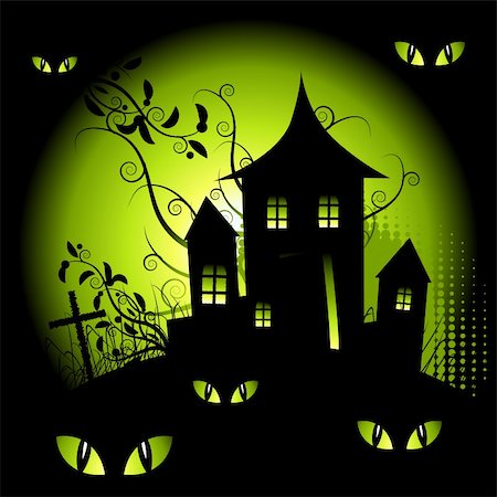 simsearch:400-06084547,k - Halloween night Stock Photo - Budget Royalty-Free & Subscription, Code: 400-04102273