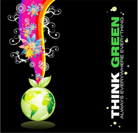 Abstract Think Green Planet Background Foto de stock - Super Valor sin royalties y Suscripción, Código: 400-04102725