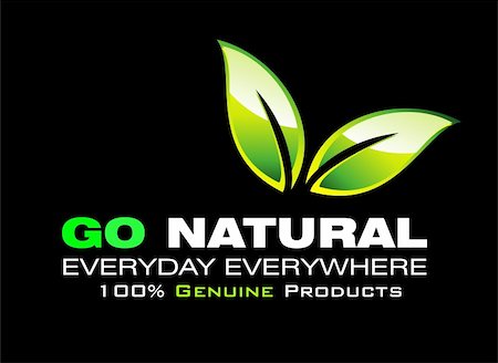 Go natural environment saving card Stock Photo - Budget Royalty-Free & Subscription, Code: 400-04103721