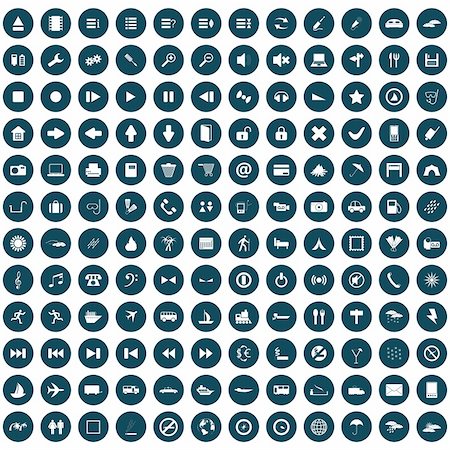 simsearch:400-04656121,k - Biggest collection of different icons for using in web design Photographie de stock - Aubaine LD & Abonnement, Code: 400-04103785