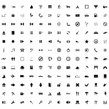 simsearch:400-04656121,k - Biggest collection of different icons for using in web design Photographie de stock - Aubaine LD & Abonnement, Code: 400-04103780