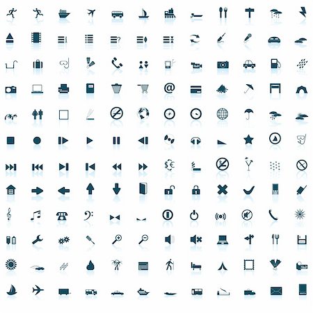 simsearch:400-04656121,k - Biggest collection of different icons for using in web design Photographie de stock - Aubaine LD & Abonnement, Code: 400-04103781