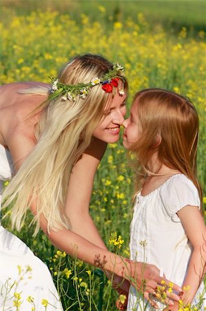 simsearch:400-04747810,k - loving mother and daughter on nature Stock Photo - Budget Royalty-Free & Subscription, Code: 400-04114356