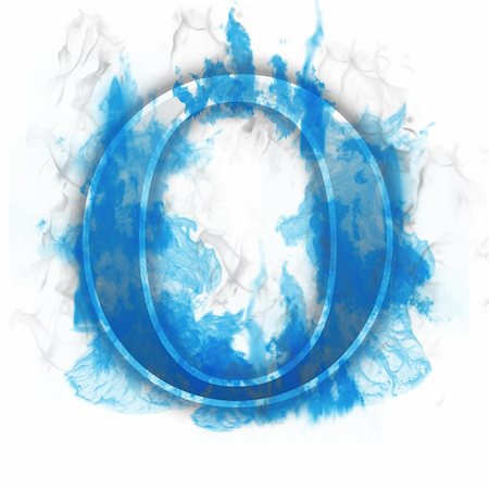 Burning Letter with Blue true flames and smoke Foto de stock - Super Valor sin royalties y Suscripción, Código: 400-04114440