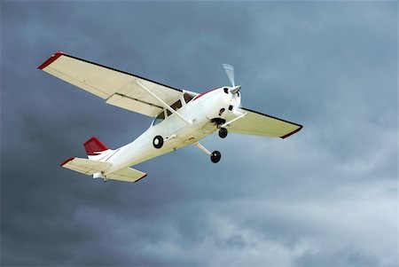 simsearch:400-07933124,k - Aircraft take- off in thunderstorm. Meeting aviation fans 2009. Near Moscow. Storm clouds 3 days also were rainy on end. Stock Photo - Budget Royalty-Free & Subscription, Code: 400-04114510