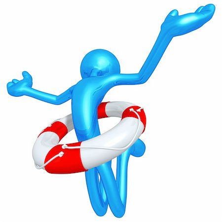 recovery concept - Emergency Rescue Life Preserver Concept And Presentation Figure In 3D Stock Photo - Budget Royalty-Free & Subscription, Code: 400-04115469