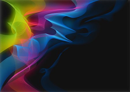 flame line designs - Electric smoke abstract waves and lines. Vector Illustration. Stock Photo - Budget Royalty-Free & Subscription, Code: 400-04115591