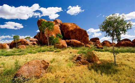 devil's marbles - Devils Marbles in Northern Territory Photographie de stock - Aubaine LD & Abonnement, Code: 400-04116419