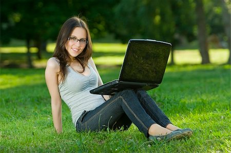 simsearch:6109-06003526,k - student with notebook in the park Stock Photo - Budget Royalty-Free & Subscription, Code: 400-04116883