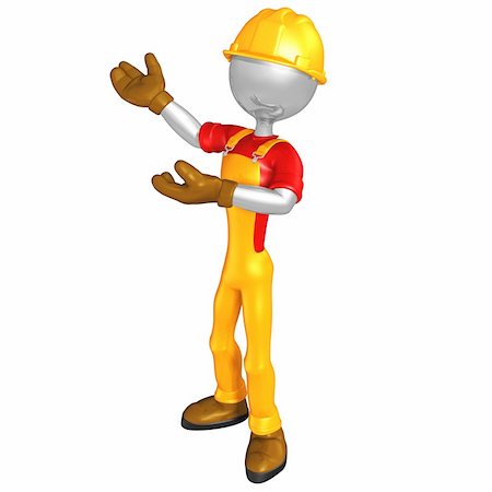 A Construction Concept And Presentation Figure In 3D Fotografie stock - Microstock e Abbonamento, Codice: 400-04116962