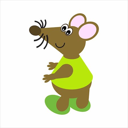 simsearch:400-04117139,k - Cartoon of a happy, dancing mouse Foto de stock - Super Valor sin royalties y Suscripción, Código: 400-04117144