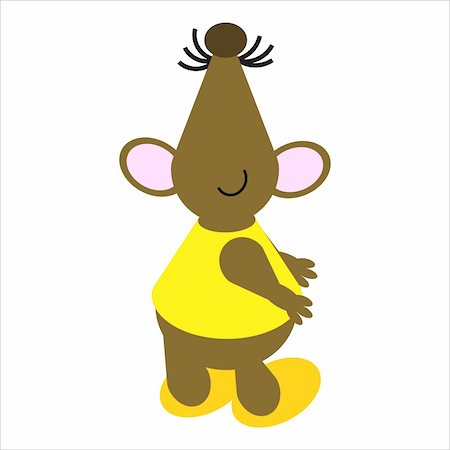 simsearch:400-06208186,k - Cartoon of a happy, dancing mouse Photographie de stock - Aubaine LD & Abonnement, Code: 400-04117145