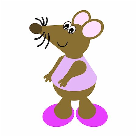 simsearch:400-04117139,k - Cartoon of a happy, dancing mouse Foto de stock - Super Valor sin royalties y Suscripción, Código: 400-04117146