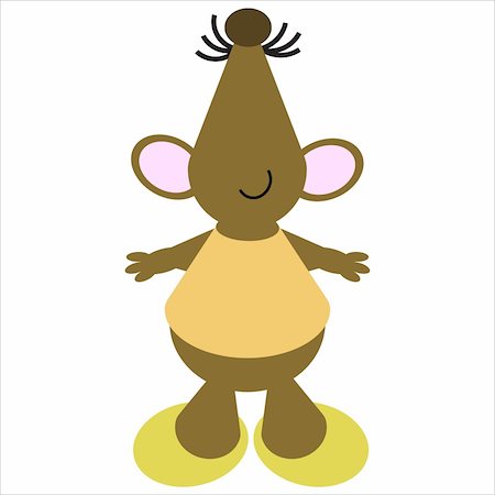 simsearch:400-04117095,k - Cartoon of a happy, dancing mouse Foto de stock - Super Valor sin royalties y Suscripción, Código: 400-04117143