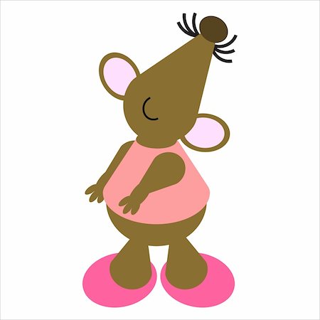 simsearch:400-06208186,k - Cartoon of a happy, dancing mouse Photographie de stock - Aubaine LD & Abonnement, Code: 400-04117150