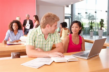 Portrait of happy student group in a classroom Stock Photo - Budget Royalty-Free & Subscription, Code: 400-04117537