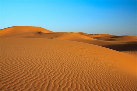 sahara desert terrain - sunset over sahara desert (Morocco) Stock Photo - Budget Royalty-Free & Subscription, Code: 400-04117824